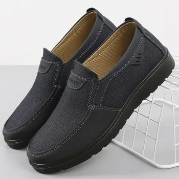

Men's Autumn Shoes Plus Size 38-48 Comfortable Men Casual Shoes Canvas Shoes Breathable Loafers Slip-on Footwear Slipon Walking