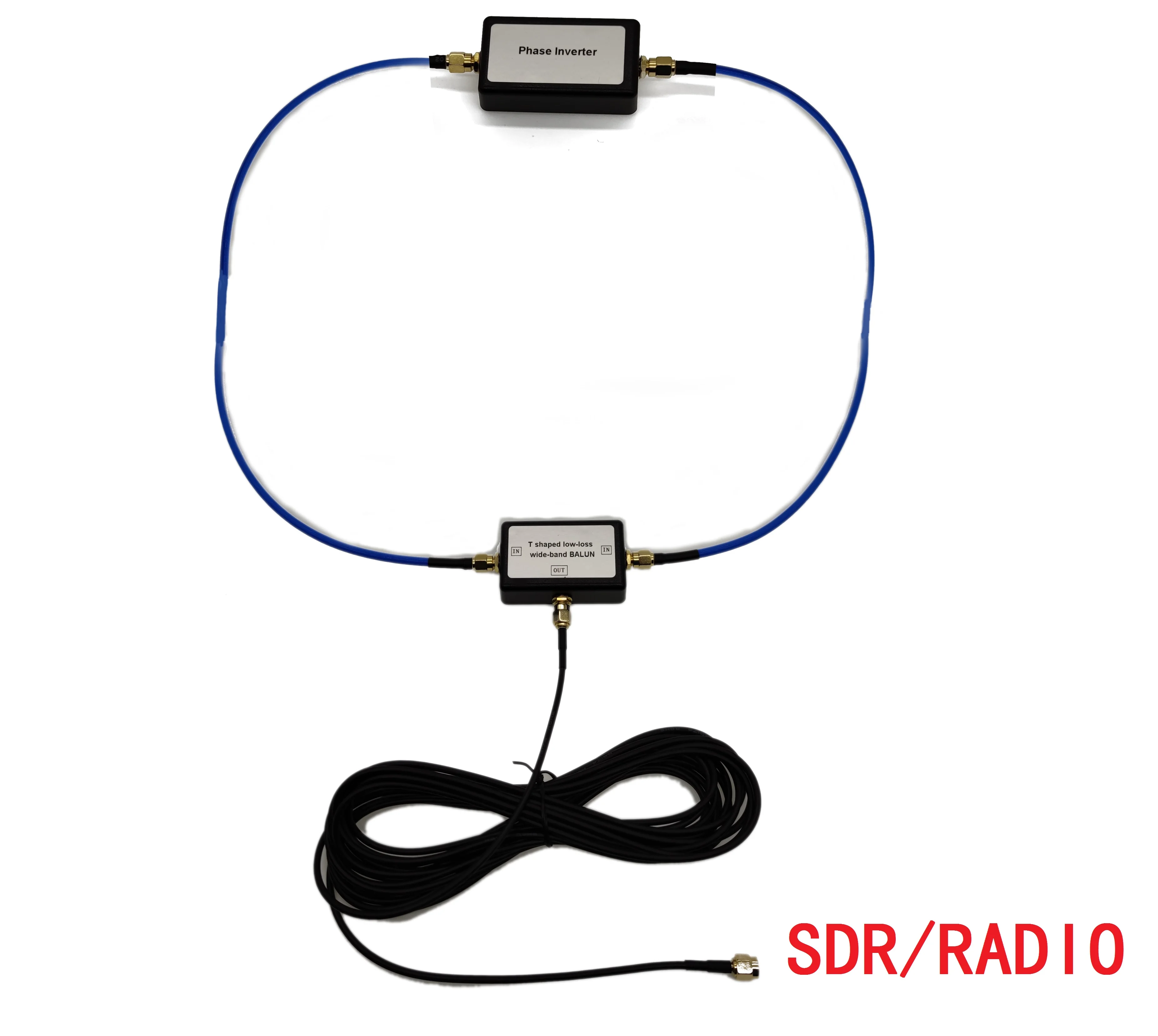 Portable Short Wave Antenna Antenna Balun 250mW YouLoop Magnetic Antenna Portable Passive Magnetic Loop Antenna with Low Loss Broadband BALUN for HF and VHF