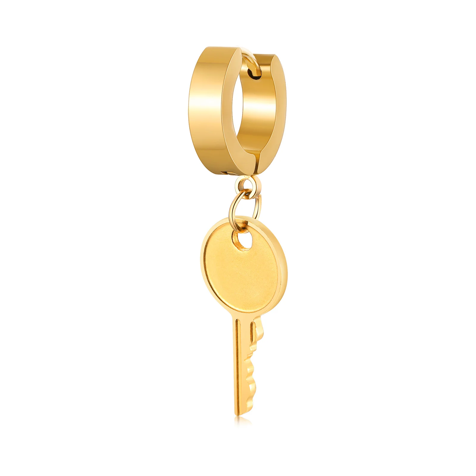 Meadowlark Key Signature Hoop Earrings - Gold Plated - Walker & Hall