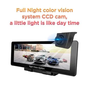 

automobile 8.2 inch IPS screen car Cameras Lens 4.0 Inch Dash Camera Dual without DVR system high-definition night vision