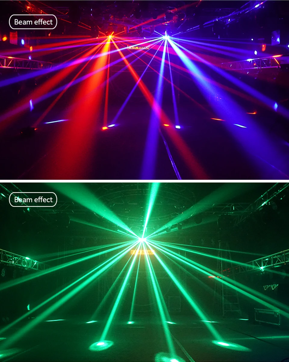 RGB Colorful Led Double-layer Butterfly Lights DMX Controller Stage Effect Light