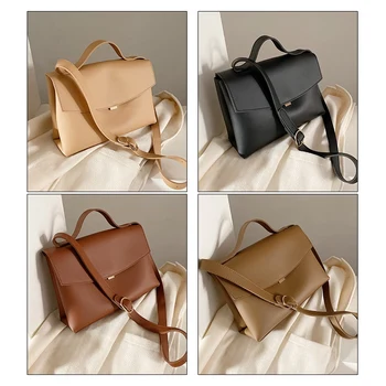 

Fashionable Women's Pu Leather Shoulder Bag Small Square Bag Waterproof Messenger Bag Luxury Handbag