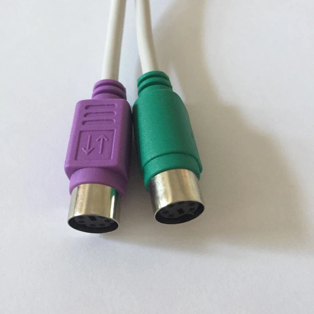 1 шт. USB Мужской 2-в-1 PS/2 клавиатура мышь к USB конвертер USB адаптер кабель сплиттер конвертер клавиатуры Адаптер