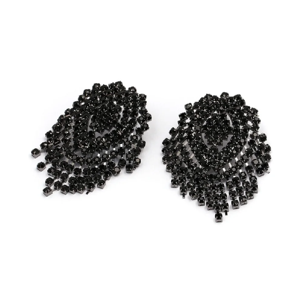 Fashion street shoot environmental protection plating new tassel earrings