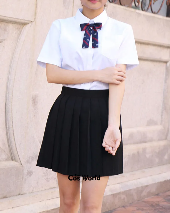 XS-3XL 17 Colors Girl's Japanese Summer High Waist Pleated Skirts JK School Uniform Students Cloths japanese school uniform japanese schoolgirl skirt