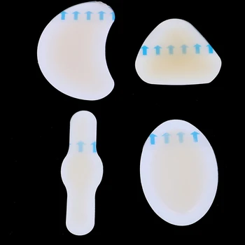 

4pcs/set Gel Anti-wearing Heel Sticker Pedicure Patch Adhesive Hydrocolloid Blister Plaster Silicone Soft Heel Sticker