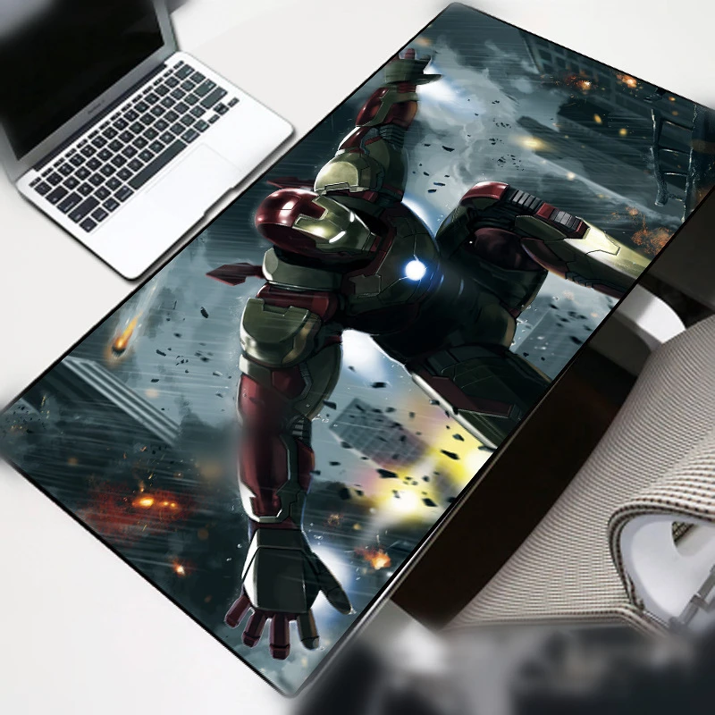 

70x30cm Large Mouse Pad Gamer Waterproof Iron man Desk Mat Computer Mousepad Keyboard Table Cover birthday Gift