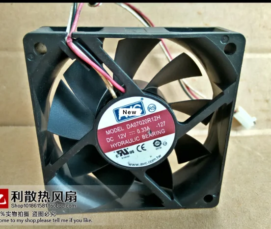 Для AVC DA07020R12H 127 DC 12V 0.33A 70x70x20 мм вентилятор охлаждения сервера|Пульты ДУ| |