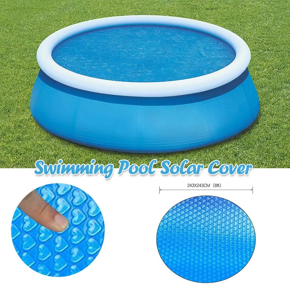 Round Pool Cover Protector Foot Above Ground Blue Protection Swimming Pool 12ft 