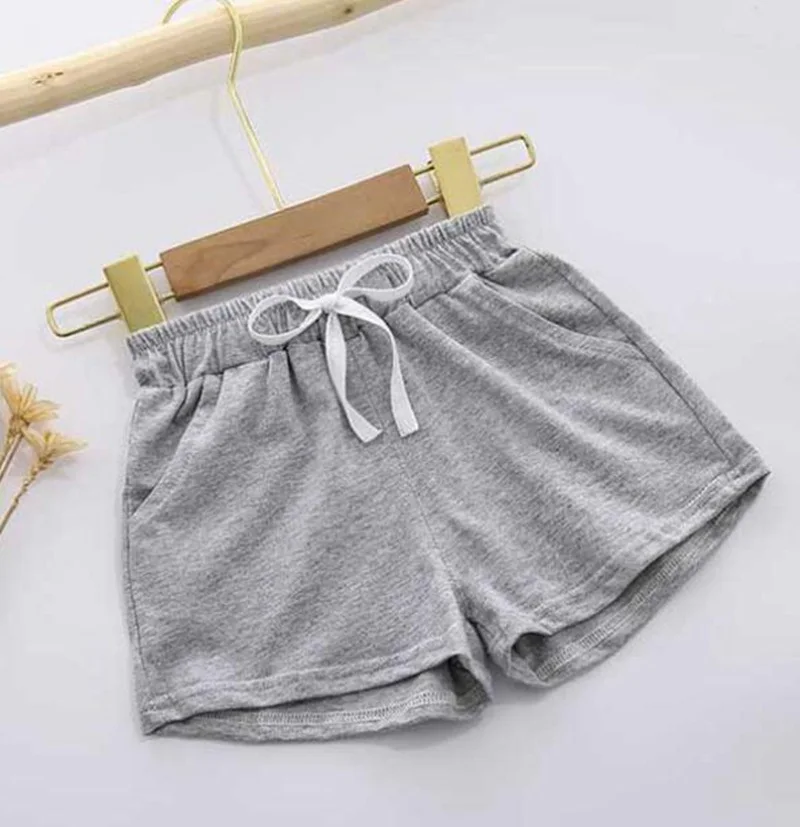 COOTELILI Girls Shorts Summer Children Cotton Shorts Girls Clothes Baby Fashion Pants Summer Boys Beach Pant Shorts 80-120cm (6)