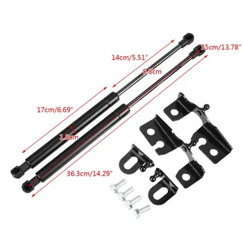 2X フロントエンジンカバーボンネットフードショックリフト struts バー支持アームガス油圧マツダ MX-5 MX5 ミアータロードスター 2015-2019