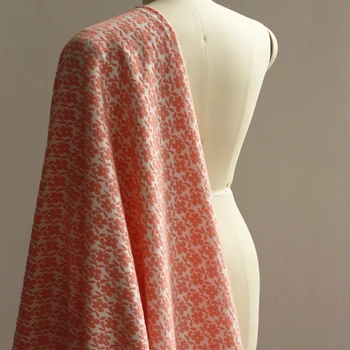 

145cm width France Imported floral Metallic Jacquard Brocade Fabric,3D jacquard yarn dyed fabric for Womens Coat Dress Skirt