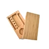 13*12cm Double-Deck bamboo Storage Rolling Tray tobacco Cigarette herb for grinder cone Smoking Accessories 5