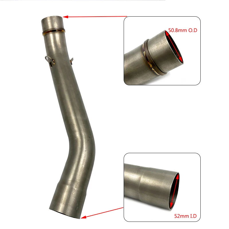 Z800 глушитель из нержавеющей стали для мотоцикла Mid link Pipe Adapter средняя соединительная трубка без шнуровки для Kawasaki Z 750 2007-2013