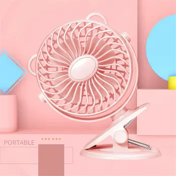 

Mini Usb Rechargeable Air Cooling Fan Clip Desk Fan Dual Use Home Student Dormitory Bedside Portable Desktop Office Fan