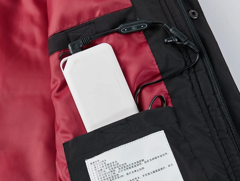 CYSINCOS Новинка USB безопасная Интеллектуальная электрическая нагревательная куртка графеновая длинная мужская куртка с подогревом хлопковая одежда