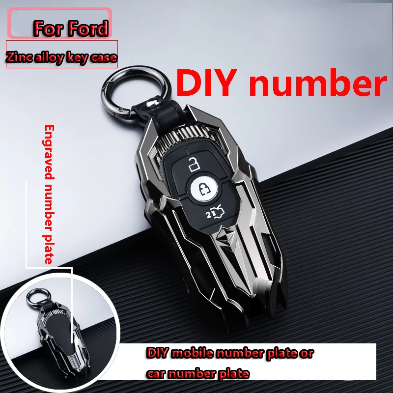 Чехол для автомобильного ключа из цинкового сплава чехол Ford Fusion Mondeo Mustang Explorer Edge