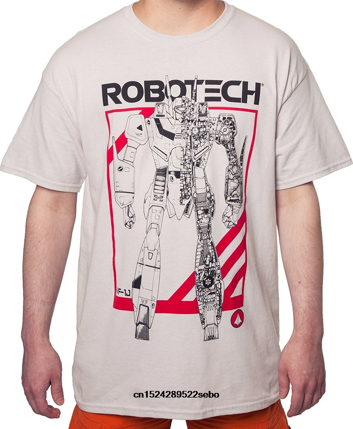 Топ-Футболка мужская Robotech Battloid Crossection Shirt wo men | Мужская одежда