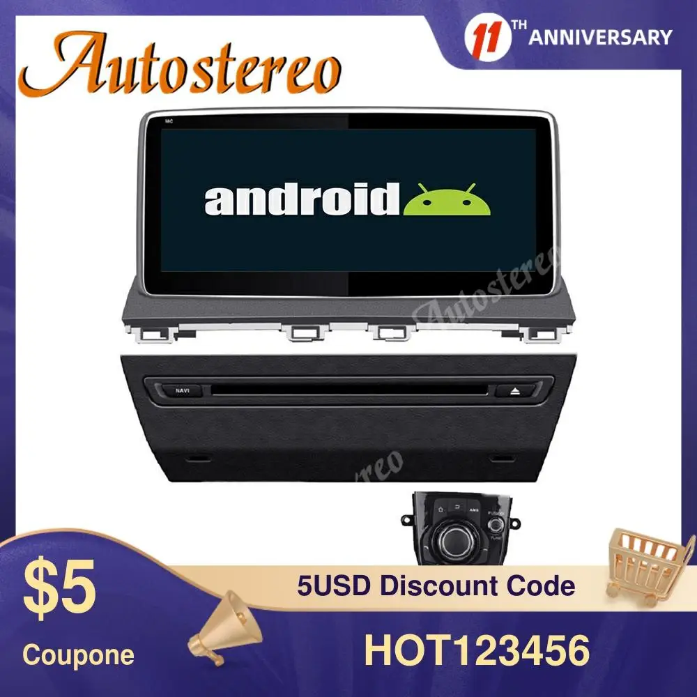 Android 9 8-ядерный автомобильный без DVD-плеера GPS-навигация для Mazda 3 2013-2018
