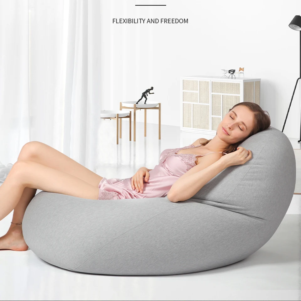Lazy Bean Bag чехол для стула без наполнителя пуховый диван детский Кемпинг вечерние пуф кровать игровой пуф Кама спальня татами пол сиденье