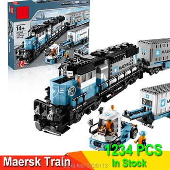 

21006 Train City Series Compatible lepinLYS 10219 Train Expert Technology Building Blocks Bricks diy Toy Children's Gifts