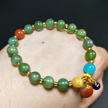 

Bracelet Green Agate Topaz Tianhe Yu South Red Pendant