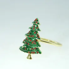 Рождественское кольцо для салфеток, объемный держатель для салфеток для праздников 12 шт qn19090401
