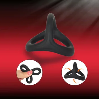 Silicone Man Penis Ring Men's cock ring sexy toys for men couples sexyshop time delay ejaculation erotic adult toys in couple 4