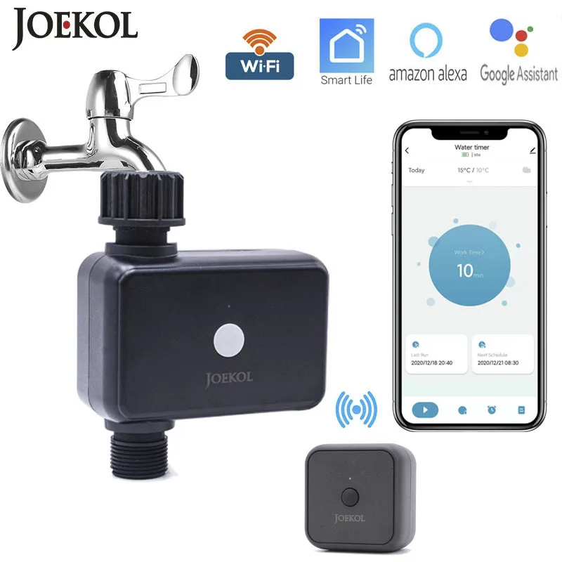 Garden WIFI Smart Watering Timer IP55 Automatic Drip Irrigation Water Controller Valve Google Assistant Alexa |