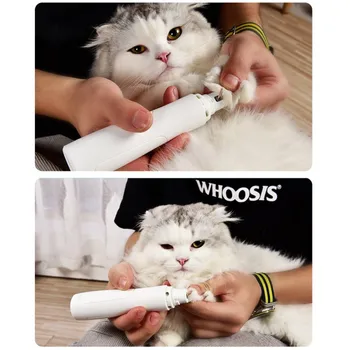 

USB Charging Pet Nail Grinder Pet Dog Automatic Cleaning Manicure Nail Polisher Electric Painless Pet Paws Grooming Tool