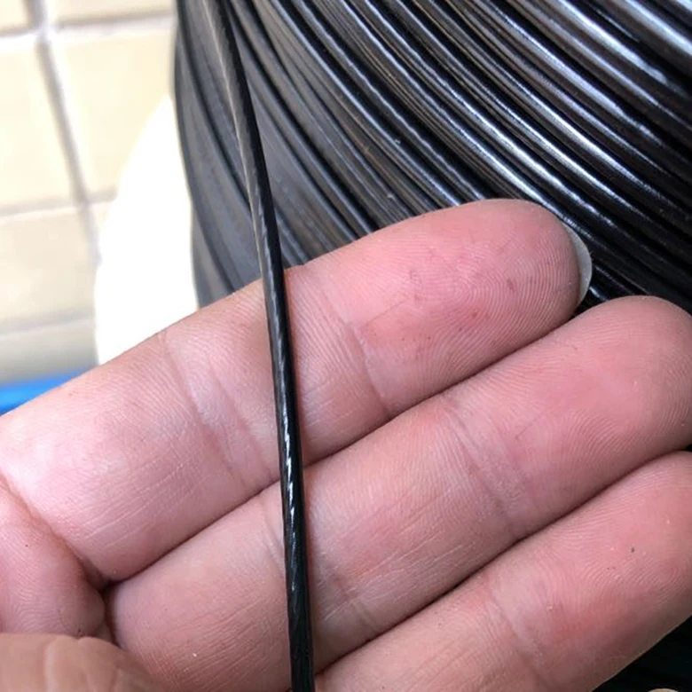 preto revestido pvc de aço de 20