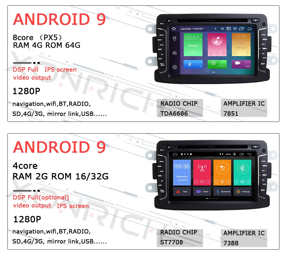 1 din android 9,0 автомобильный радио мультимедиа для Dacia Lodgy Logan, Duster Sandero Renault Captur/Lada/Xray DVD gps навигация DSP 4GB