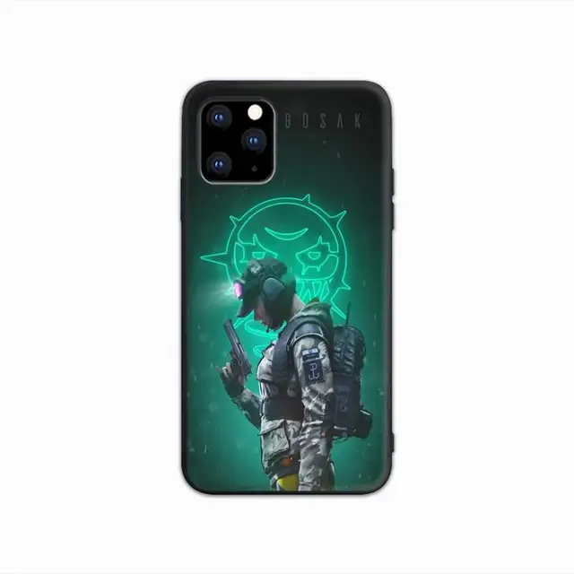 R6 Rainbow Six Siege Black Rubber Mobile Phone Case Cover For IPhone 12 11 Pro Max Xs X Xr 7 8 6 6s Plus 5 5s Se 2020 a7