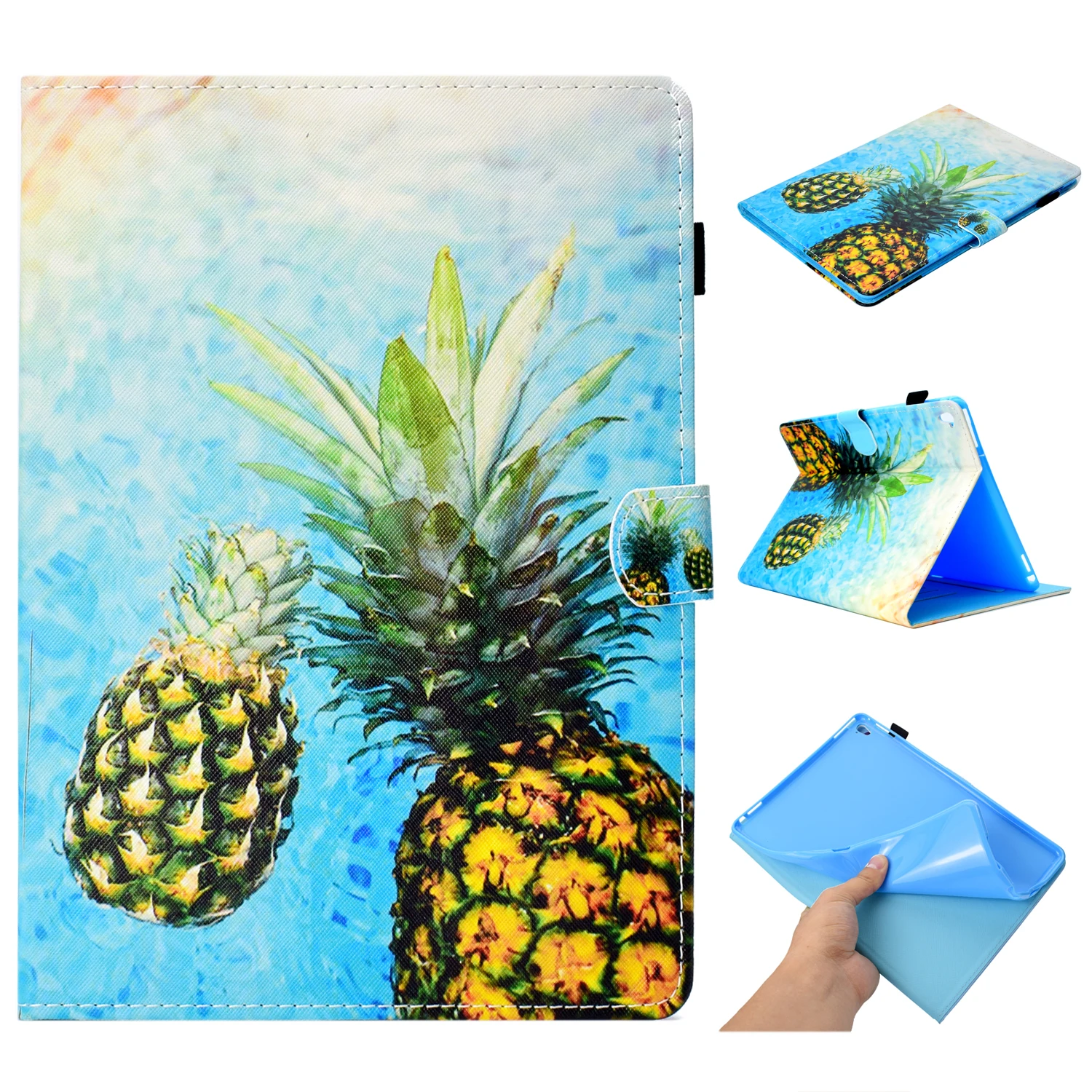 Животное панда из мультфильма Coque для iPad Pro 9,7 чехол из искусственной кожи Милая открытка слот мягкая подставка флип-чехол Funda для iPad Pro 9,7 крышка