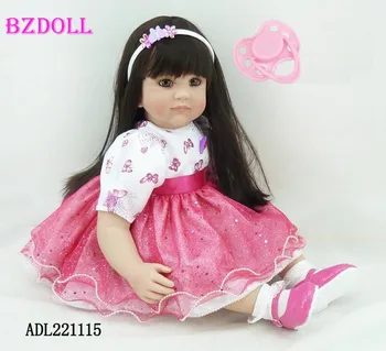 

60cm Lifelike Princess Silicone Vinyl Reborn Toddler Baby Doll Toys Birthday Christmas New Year Gifts