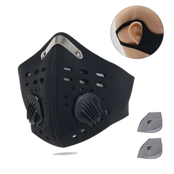 

5 Layer PM2.5 Face Mask Filter Insert Activated Carbon Breathing Filter Paper Insert Anti Haze Dust Face Shield Protective Mask