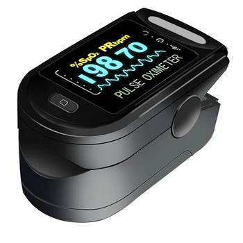 

Medical Blood Oxygen Monitor Finger Pulse Oximeter Oxygen Saturation SPO2 Monitor LED Digital multi-color display