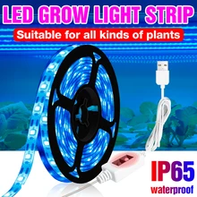 

USB LED Phyto Grow Light 5V Lamp For Plants Full Spectrum Hand Sweep Plant Light Strip Seedlings Phyto Seed Lamp Greenhouse Tent