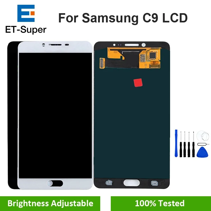 ЖК дисплей Super AMOLED для Samsung Galaxy C9 Pro C9000 сенсорная панель дигитайзер в сборе замена