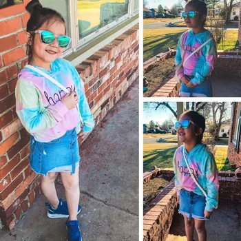 

Baby Girls Sweatshirts Winter Teen Kids Girls Letter Multicolor Hoodies Sweatshirts Pullover Tops Clothes Long Sleeves infantil