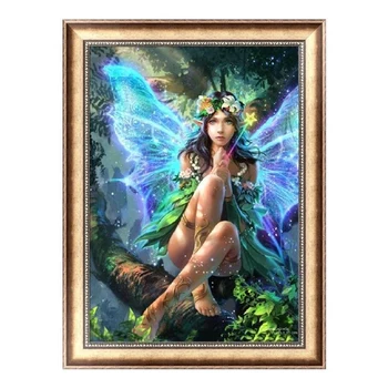 

Diy 5D Diamond Painting Embroidery Fairy Cross Stitch Kit Home Decor Elf