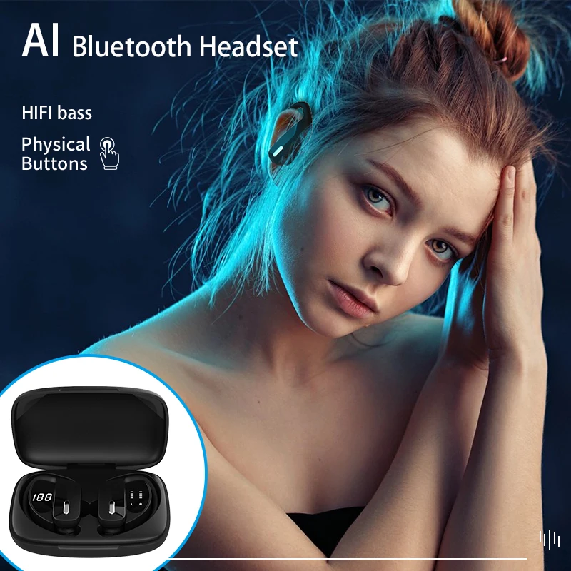 Беспроводные наушники DDJ с зарядным футляром Bluetooth 5 0 800 мАч|Наушники и гарнитуры| |