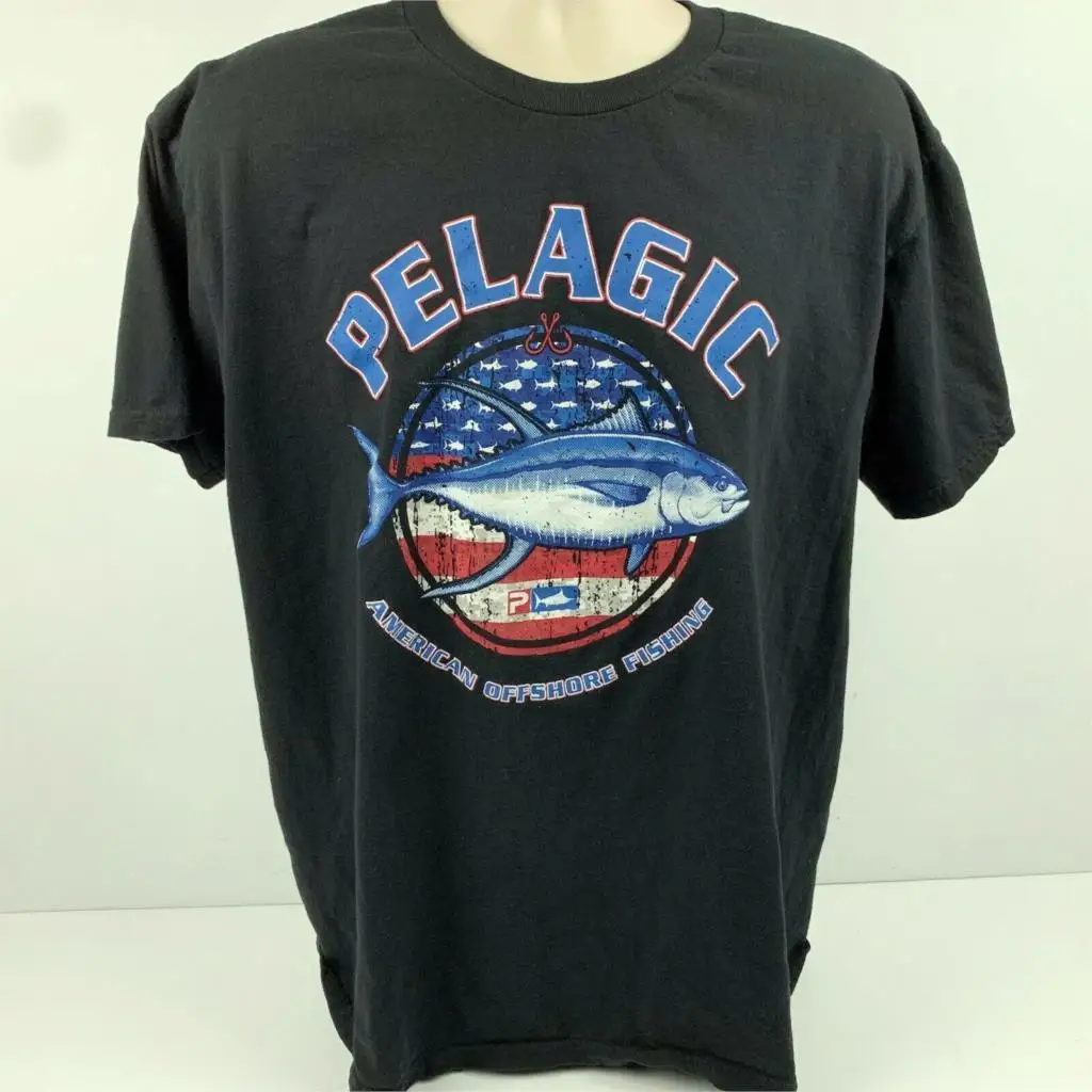 men's shirt with swordfish logo