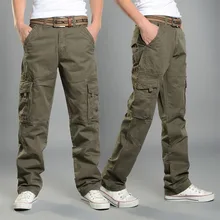 Мужские брюки-карго, повседневные, мужские, мешковатые, обычные, хлопковые, мужские, военные, тактические, с несколькими карманами, SA-8