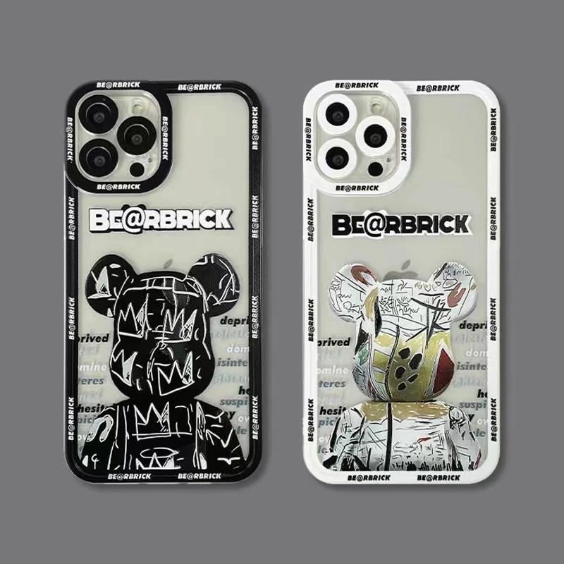 Luxury Shockproof And Drop Proof Frosted Phone Case For Iphone 13 12 11 Pro Max Mini X Xs Xr 21 Mechanical Bear Mobile Phone Cases Covers Aliexpress