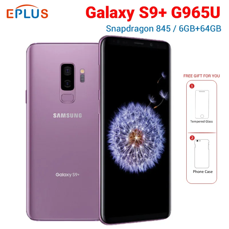 T-Mobile версия samsung Galaxy S9 Plus S9+ G965U 6 ГБ 64 Гб мобильный телефон Snapdragon 845 Octa core 6," 12MP телефон
