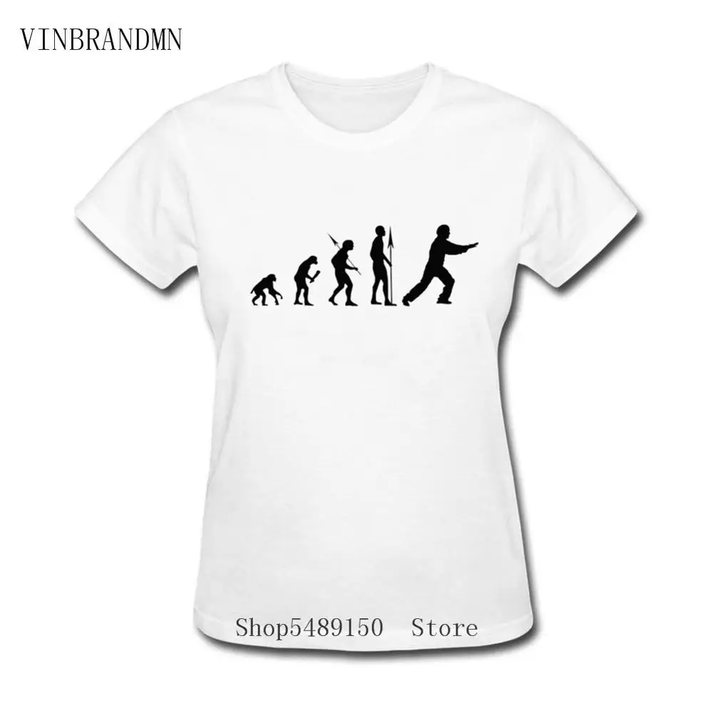 Tai Chi Evolution Funny Karate BJJ Judo Fashion Team T-Shirts Women's Chinese Kung Fu Tshirt Best Martial Arts Fans Present Tees | Женская