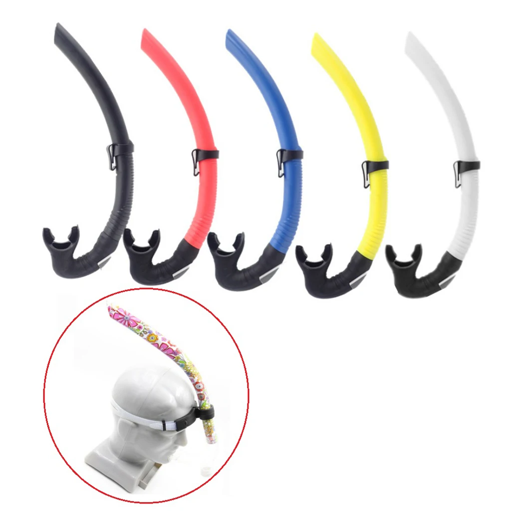 Swimming Snorkel One-Way Purge Valve Breathing Tube Food Silicone Mouthpiece
