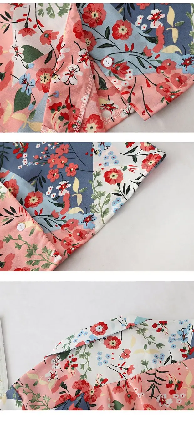 Heliar блузка с цветочным принтом Топ с коротким рукавом Женский Топ с баской Boho T женский летние элегантные футболки для женщин