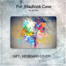 3D чехол для ноутбука MacBook Air Pro retina 11 12 13 13,3 15 сенсорный экран A2159 для macbook Touch ID Air 13 A1932+ чехол для клавиатуры